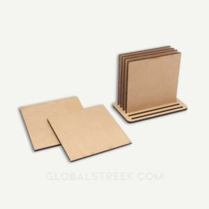 Plain 6 Square MDF Coaster