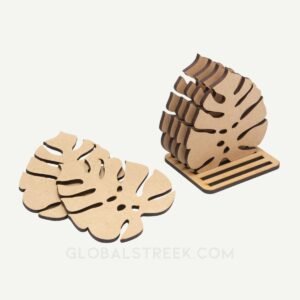 Plain 6 Leaf MDF Coaster