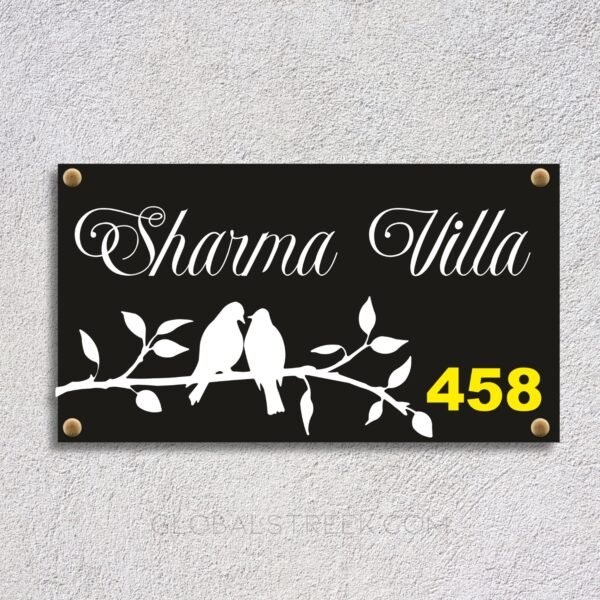Acrylic Customise Bird NamePlate Design File