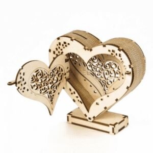 Heart Shape Box Laser Cutting File