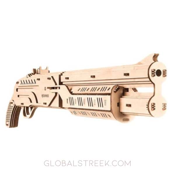 3D Wooden Shotgun Puzzle Toy – Laser Cutting File