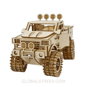 3D Wooden Monster Truck Puzzle Toy – Laser Cutting & Engraving File