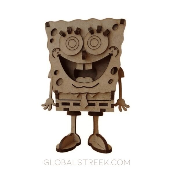 3D Wooden Spongebob Puzzle Toy – Laser Cutting File