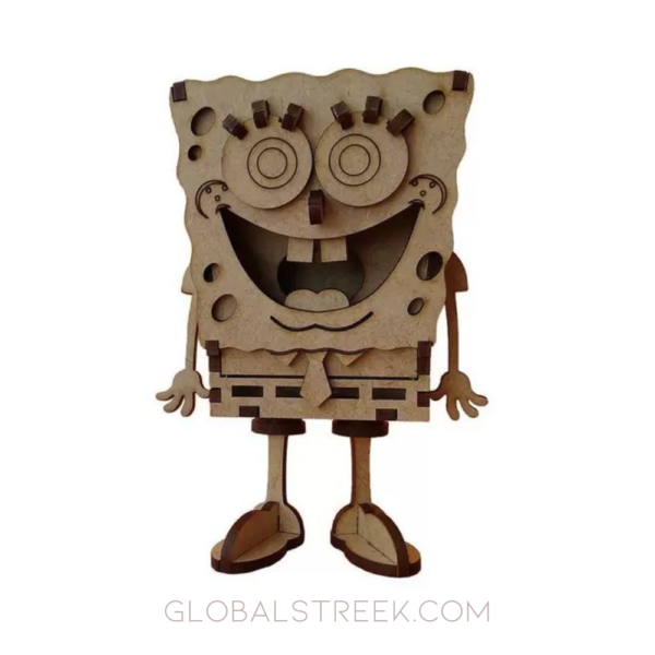 3D Wooden Spongebob Puzzle Toy – Laser Cutting File