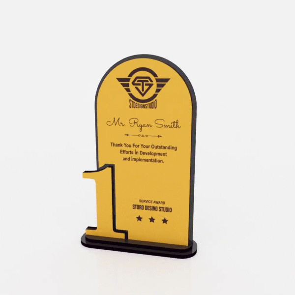 Winner Award 1st, 2nd & 3rd Trophy Laser Cutting File | Digital Download
