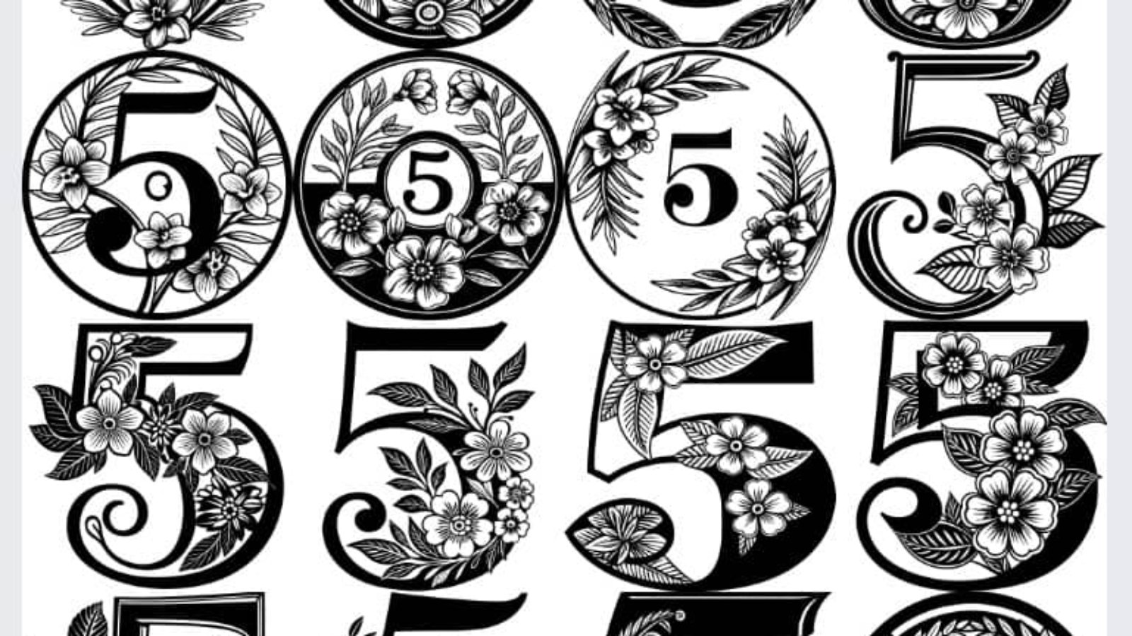 Number-5-flowers-patterns-vector-design-image.jpeg