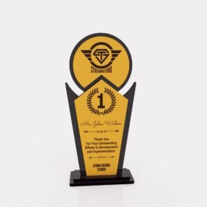 Victory Award Trophy Vector DXF File
