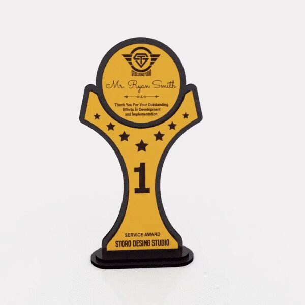 Award Trophy Laser Cutting DXF File Digital Download | For Acrylic & MDF