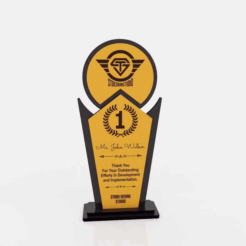 Victory Trophy Vector DXF File