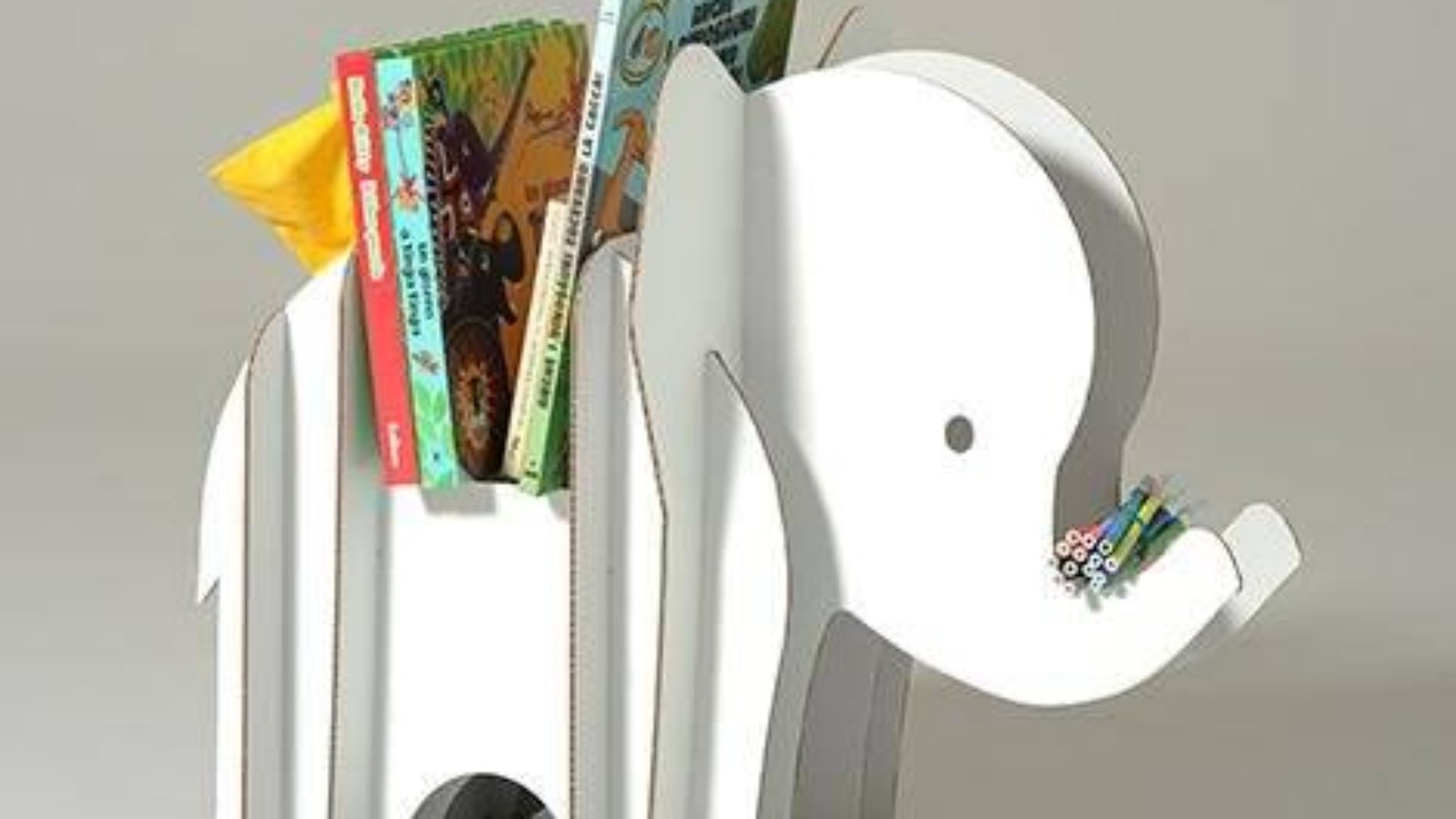 Elephant Storage 3D Puzzle Free Vector