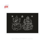 Lakshmi and Ganesh Stencil Vector Design
