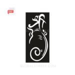 Shri Ganesh Stencil Vector Design | DXF File