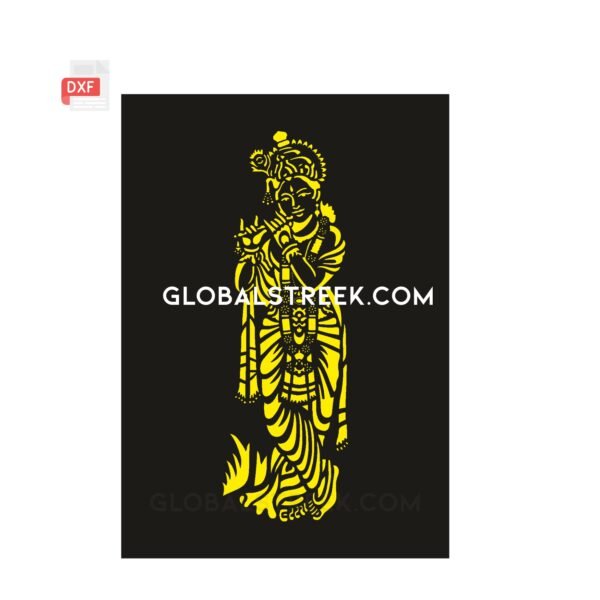 Shri Krishna Jali Vector Design