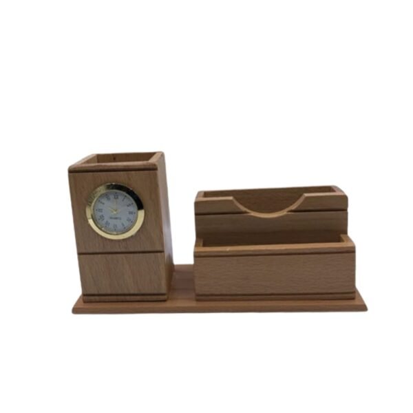 Desktop-organizer-clock-card-holder-penholder-laser-cutting-file.jpeg