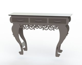 Table with three drawers
