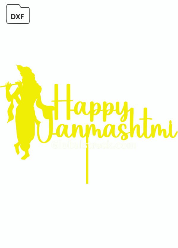 Happy Janmashtmi Laser Cutting File