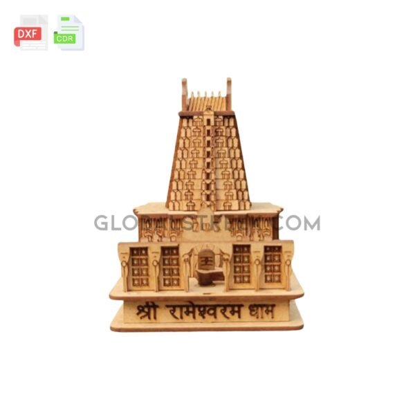 Rameshwaram Dham Laser Cutting File
