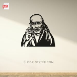 Download Saibaba Wall Art Laser Cutting Design File