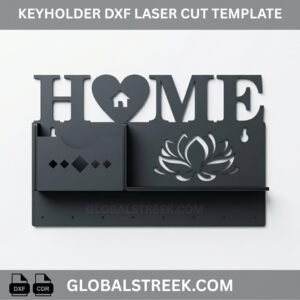 Keyholder DXF Laser Cut Template