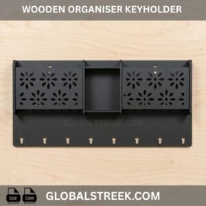 Wooden Organiser Keyholder Laser Cutting File