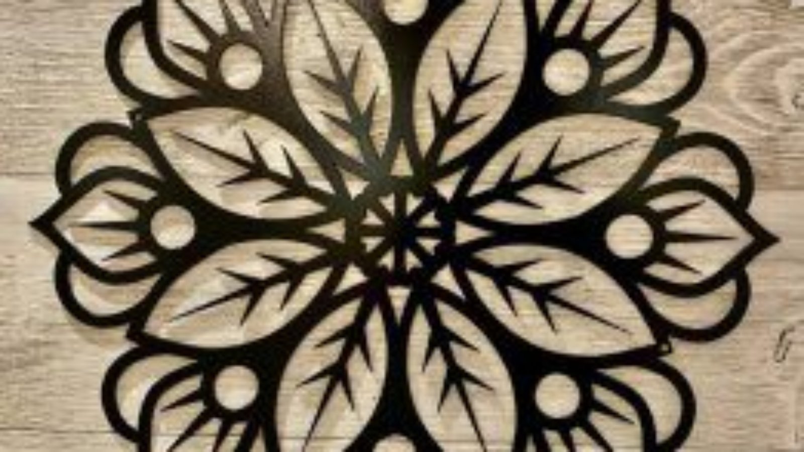 Flower mandala wall art laser cutting file