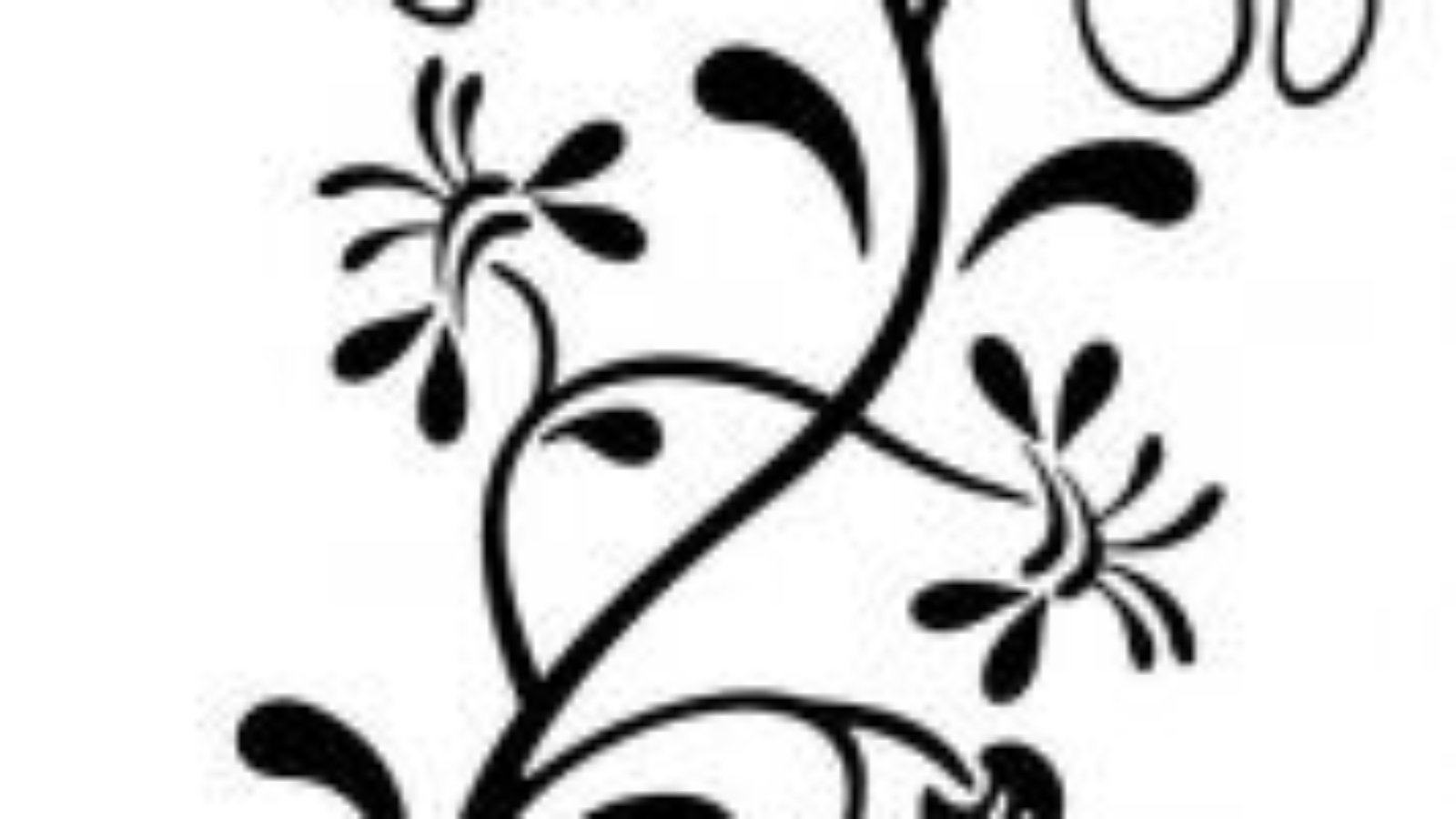 Flowers and vines car window laser cutting file