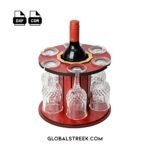 Glass-holder-Mdf-Wooden-laser-cutting-free-design
