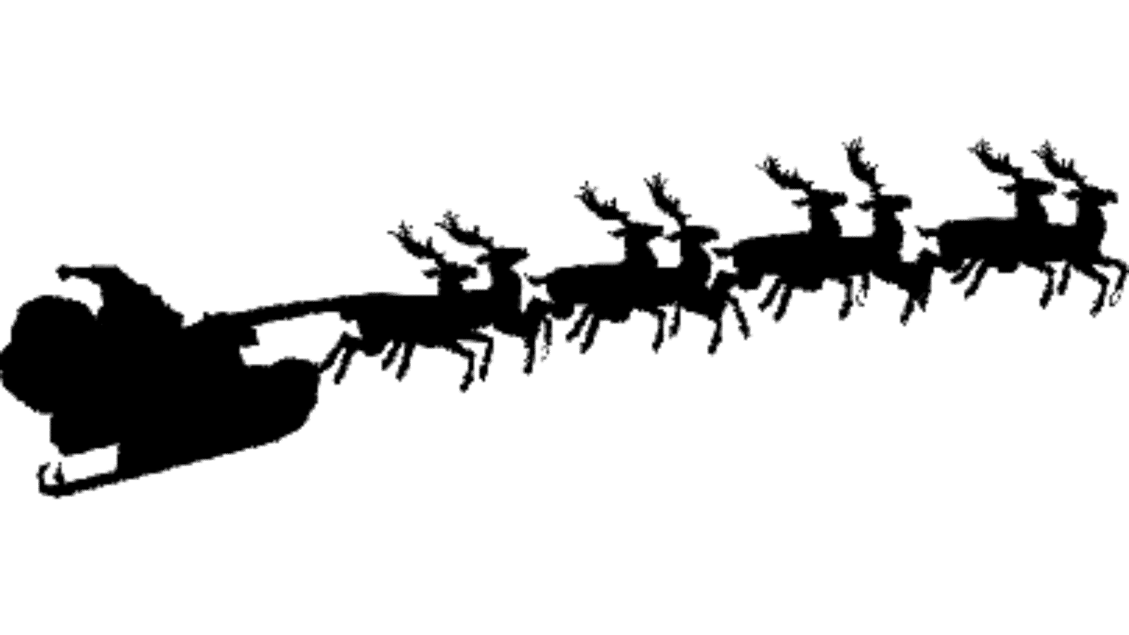 Santa-with-reindeer-free-engrave-vector