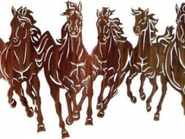seven horses free laser cut file