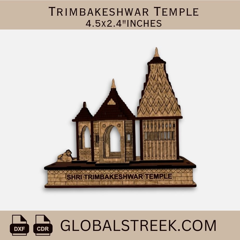 Trimbakeshwar Jyotirling Temple Laser Cutting Files – DXF & CDR