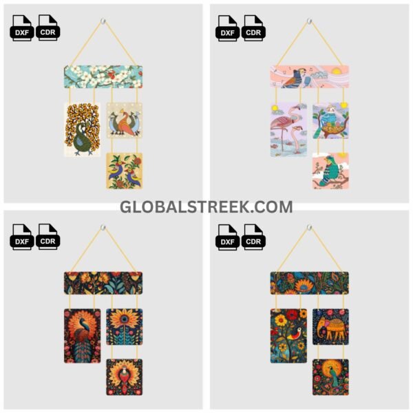 Wall Hanging Bundle – 75 Premium Design Files (CDR & DXF) for Laser Cutting & UV Printing