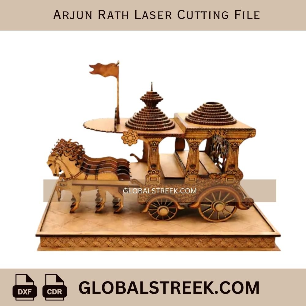 Arjun Rath Laser Cut File – Premium Laser Cutting Design (DXF & CDR)