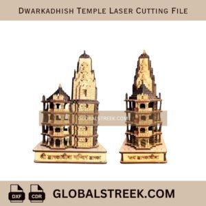 Dwarkadhish Temple Laser Cutting File | CNC Laser Cut Design DXF & CDR Download