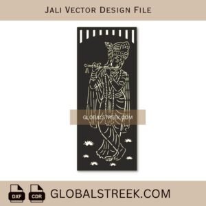Krishna CNC Cutting Design | Krishna MDF Jali Laser & CNC Vector File