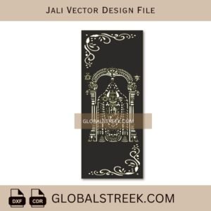 Tirupati Balaji Jali Design | Balaji Laser Cutting Vector Jali File
