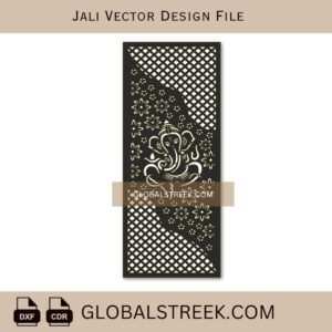 Ganesh Jali Cutting Design | Ganesha Laser Cutting Vector File