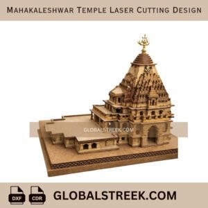 Mahakaleshwar Temple Laser Cutting Design | CNC Laser Cut File (DXF & CDR)