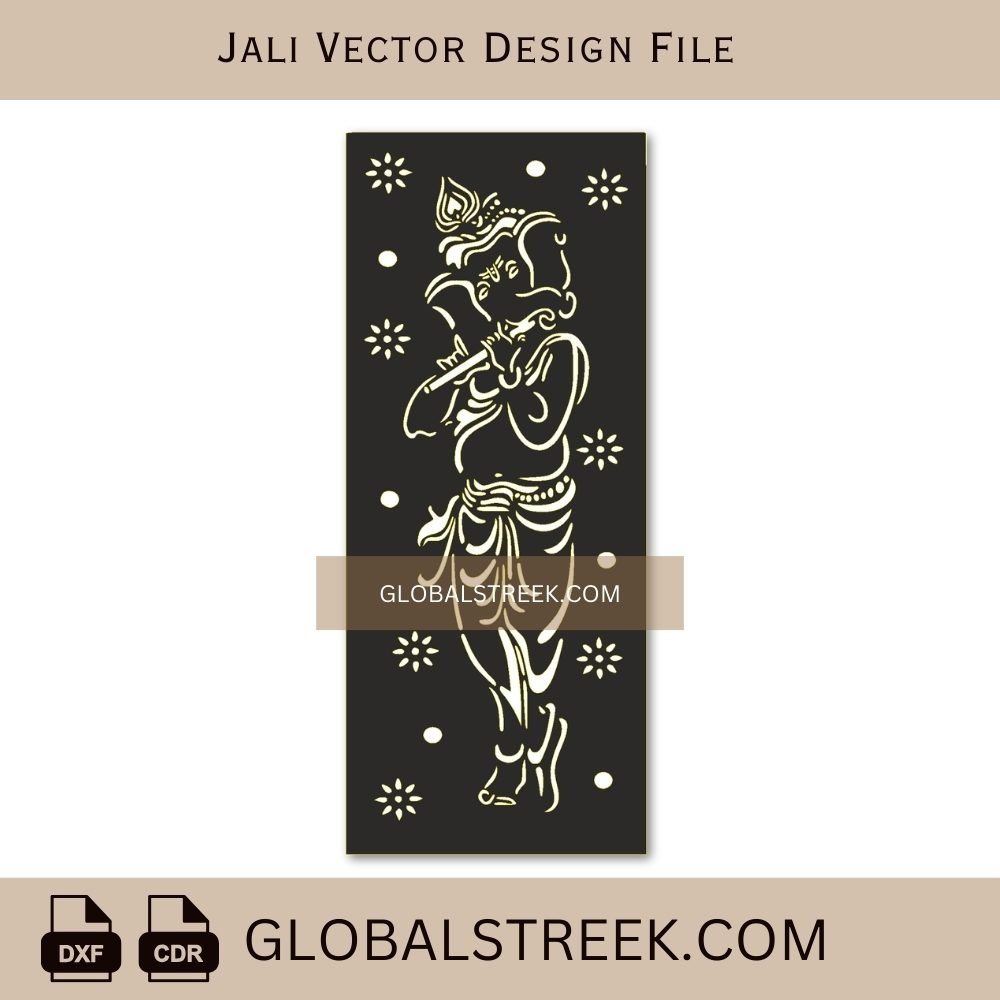 Ganesh Jali CNC Cutting Design | Ganesh Ji CNC Jali Vector File