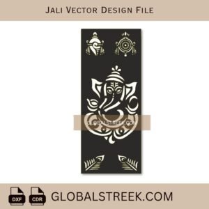 Ganesh Jali Vector Cutting Design | God Ganesh Jali Laser & CNC File