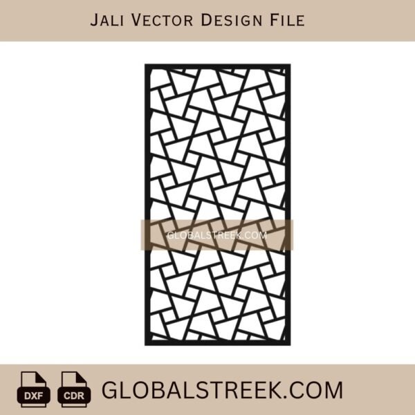 Modern Jali Design Laser Cut Vector File Instant Download | CNC Jali DXF