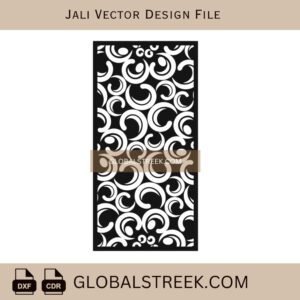 Decorative Laser Cut Jali Panel DXF File