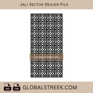 Decorative Jali Design File for Wall & Partition Cutting