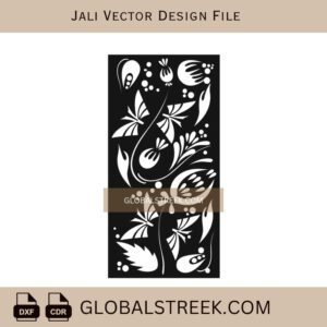 Modern Laser Cutting Jali Pattern DXF File