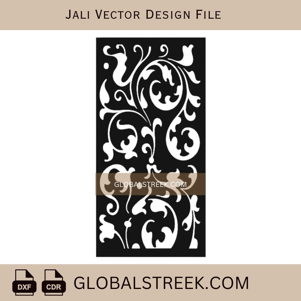 Simple Decorative Jali Panel CNC Cutting File