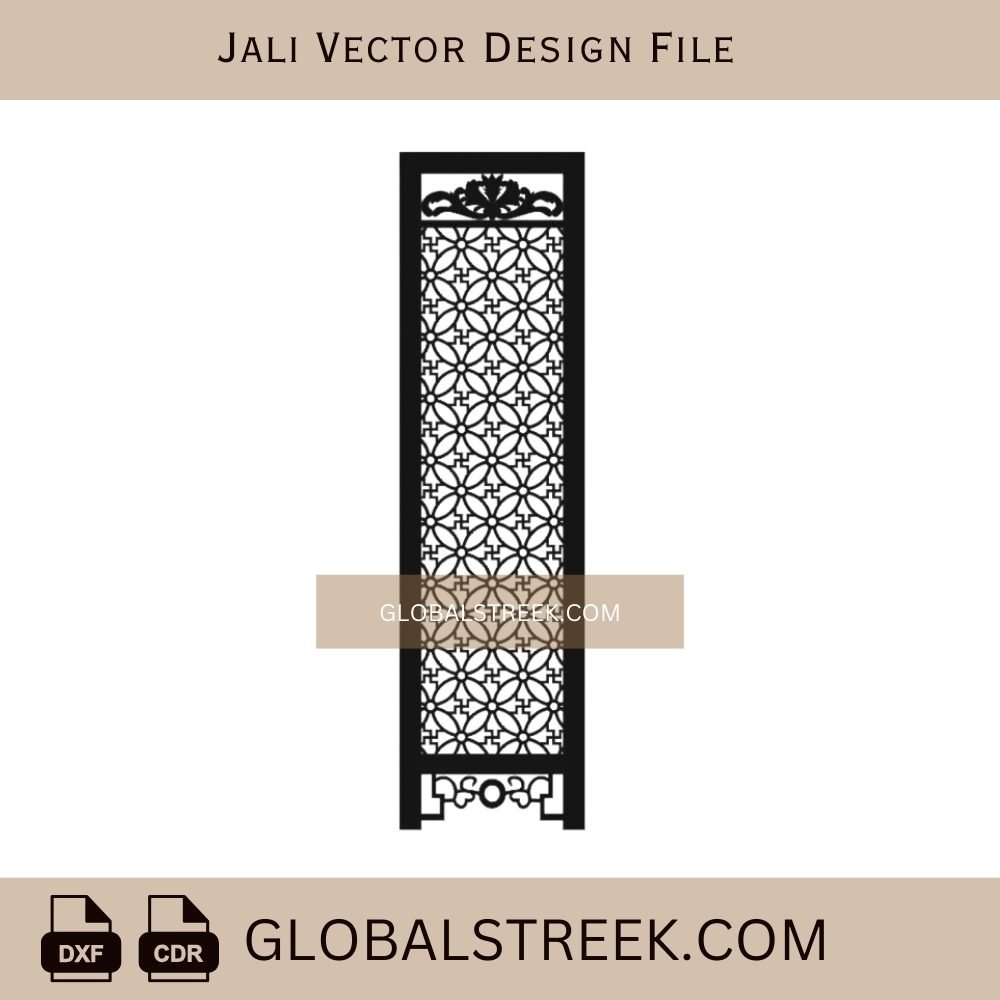 Modern Jali Sheet Design Laser Cutting File