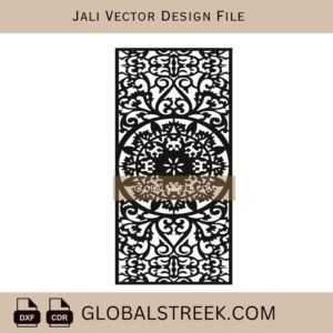Laser Cut Jali Panel Design File for Wood & MDF