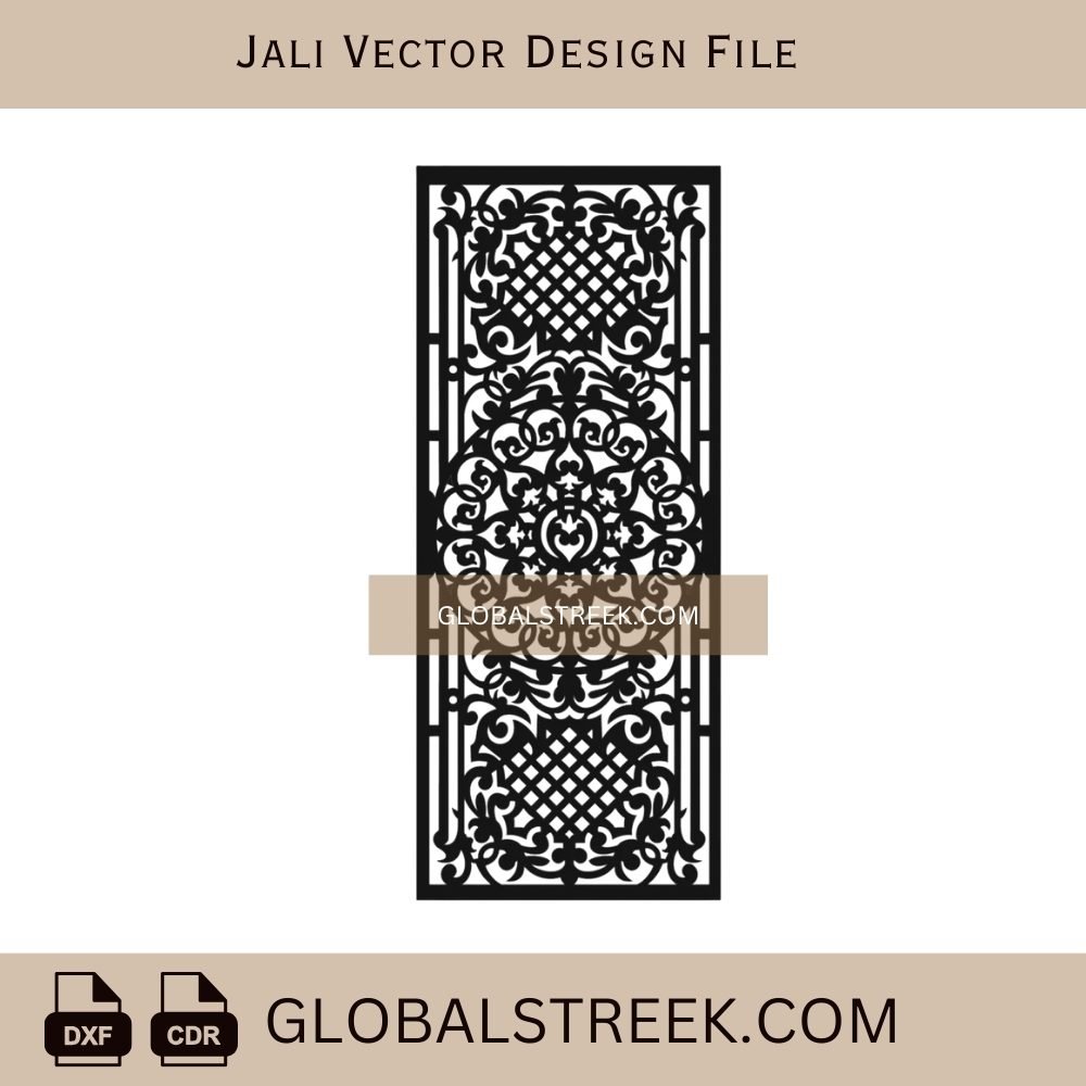 Decorative Partition Jali Laser Cut File Instant Download