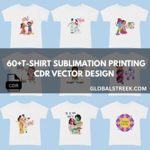 60+ Holi Sublimation Vector Designs Bundle (CDR) | Premium Print Files