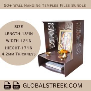 Wall Hanging Temple Design File Bundle | 50+ Laser Cutting Temple Designs