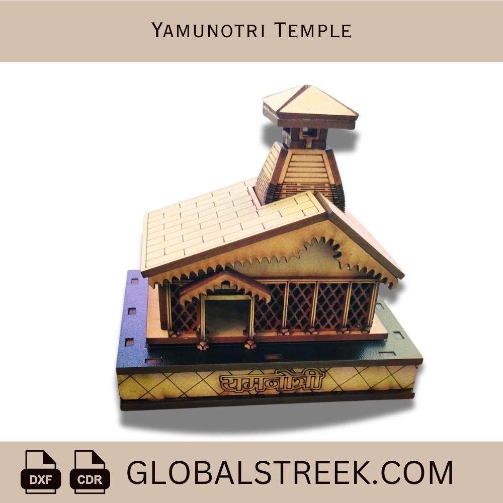 Yamunotri Dham Laser Cutting Design File | Temple CNC & Laser Cutting Vector - Image 2